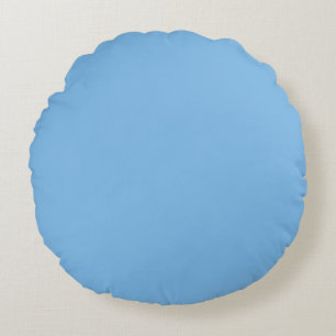 Sky Blue (Vollfarbe) Aero Rundes Kissen