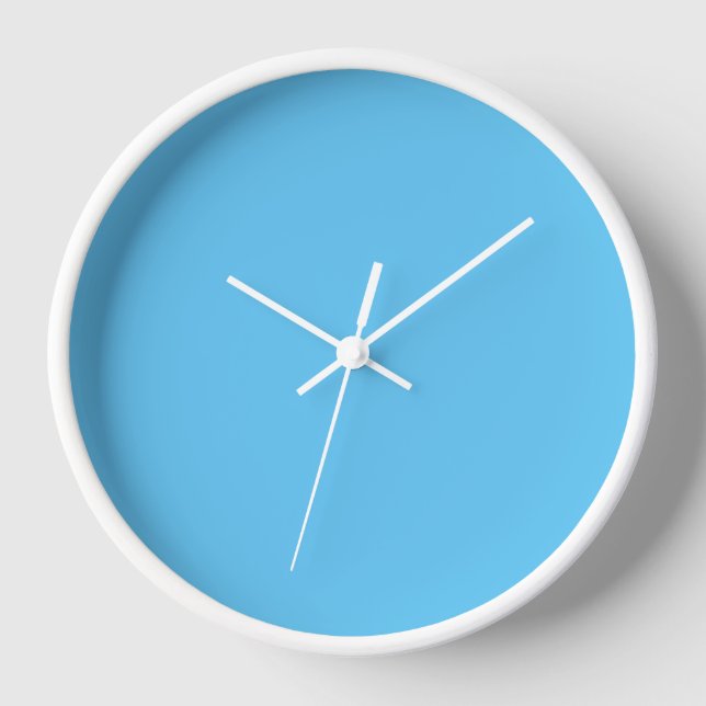 Sky Blue Wall Uhr (Vorderseite)