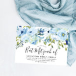 Sky Blue Watercolor Floral Bar Mitzvah Bat Mitzvah Einladung<br><div class="desc">Sky Blue Watercolor Floral Bar Mitzvah Bat Mitzvah Einladung Siehe Matching Kollektion in Niche und Nest Store</div>