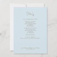 Sky Blue Wedding Details II Einschließung