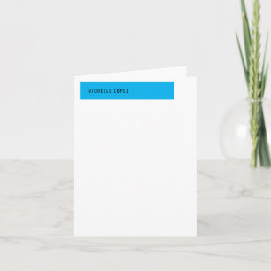 Sky Blue White Classical Elegante Schlicht