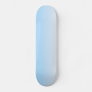 Sky Blue White Ombre Skateboard
