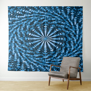 Sky Blue wirlende Korbperlen...... Wandteppich