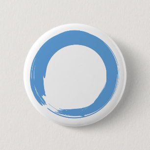 Sky Blue Zen Symbol Button