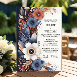 Sky Budget billig Outdoor stilvolle Blue Wedding Einladung