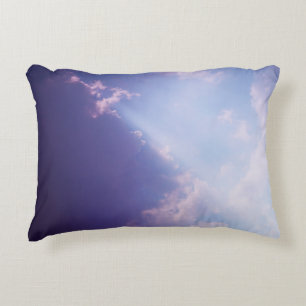 Sky Clouds Pastellfarben Skyscape Landschaftliches Dekokissen