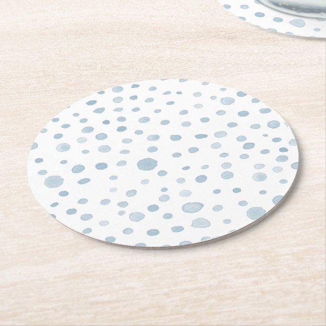 Sky Confetti Watercolor Dots Paper Untersetzer (Angewinkelt)
