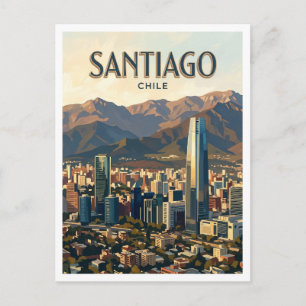 Sky Costanera Santiago Chile Postkarte