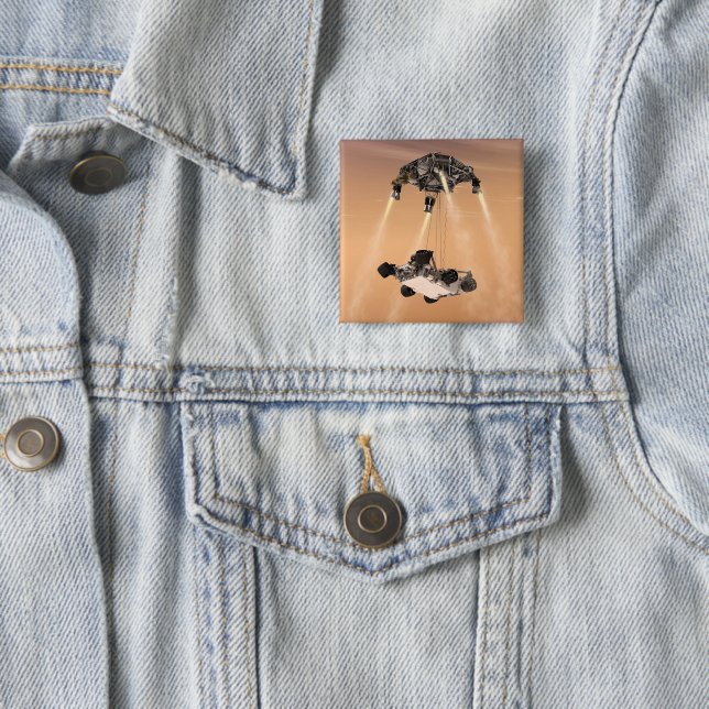 Sky Crane-Manöver während des Abstiegs der Mars Button (Beispiel)