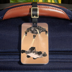 Sky Crane-Manöver während des Abstiegs der Mars Gepäckanhänger