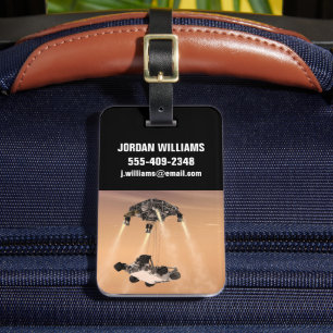 Sky Crane-Manöver während des Abstiegs der Mars Gepäckanhänger