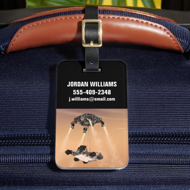 Sky Crane-Manöver während des Abstiegs der Mars Gepäckanhänger (Vorderseite Insitu 2)