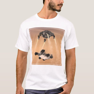 Sky Crane-Manöver während des Abstiegs der Mars T-Shirt