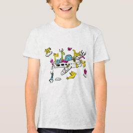 "Sky Cub Adventures T-Shirt" ✈️ 🐾 Tri-Blend Shirt