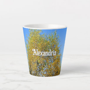 Sky Dancing Autumn Leaves - Kleine Personalisierte Milchtasse