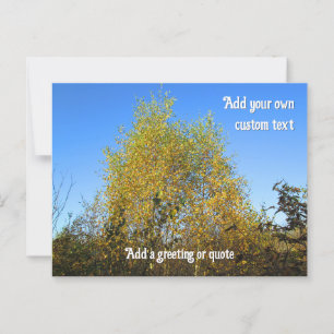 Sky Dancing Autumn Leaves - Personalisiert Postkarte