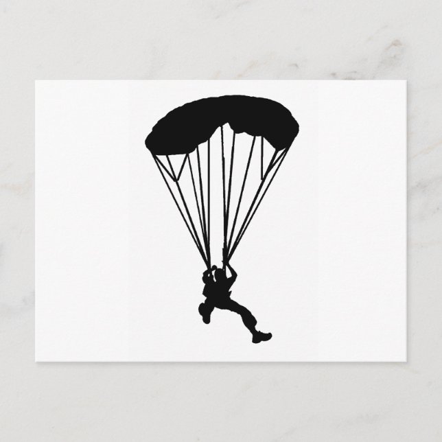 SKY DIVE NIGHT POSTKARTE (Vorderseite)