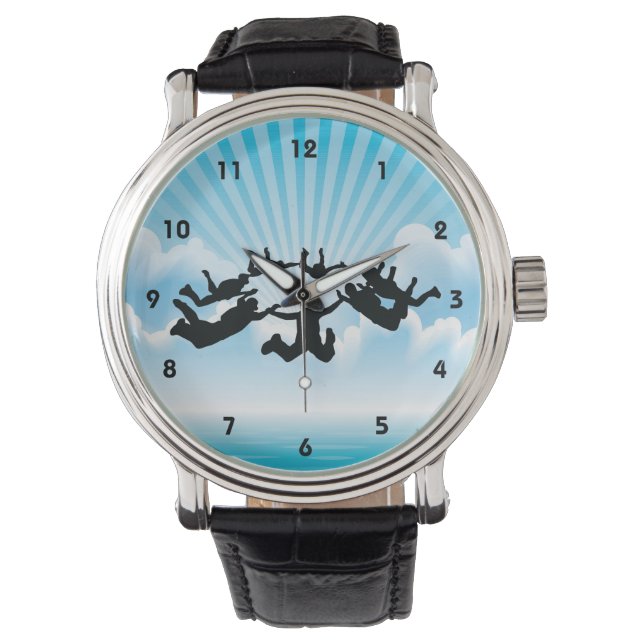 Sky Diving Design Watch Armbanduhr (Vorderseite)