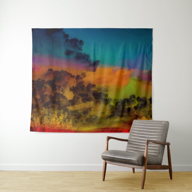 Sky Fantasy Wandteppich (Beispiel (Horizontal))
