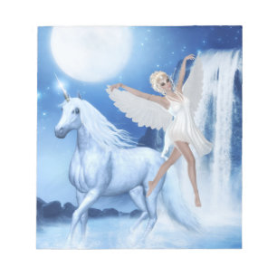 Sky Fee Asparas und Unicorn Notizblock