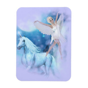 Sky Fee Asparas und Unicorn Vignette Magnet