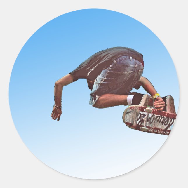 Sky High Runder Aufkleber (Vorderseite)