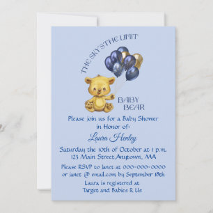 Sky ist die Einladung zum Limit Baby Bear Blue Duw