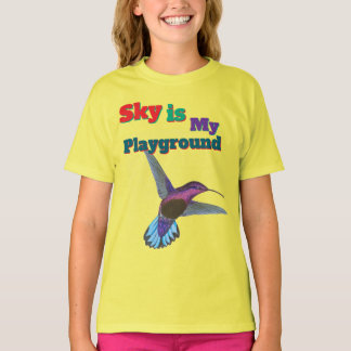 Sky ist mein Playground Women's Bird Design T - Sh T-Shirt