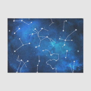 Sky Map Constellation Astronomie Lover Seidenpapier