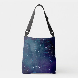 Sky Map Constellations Astronomie Tragetaschen Mit Langen Trägern