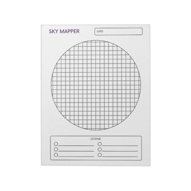 Sky Mapper Notizblock (Rotiert)