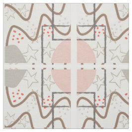 Sky Mid Century Modern Fabric Stoff