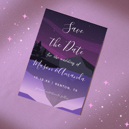 Sky Night Astronomy Galaxy Pink Lila Milchfläche Save The Date