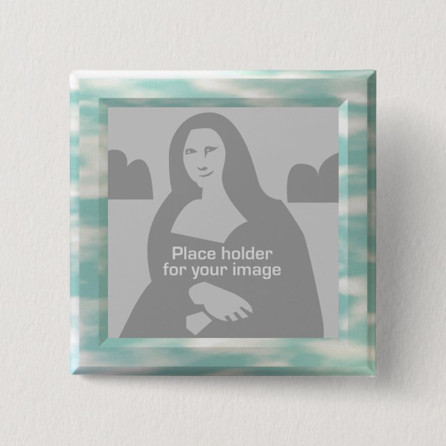 Sky Picture Frame Template Button (Vorderseite)