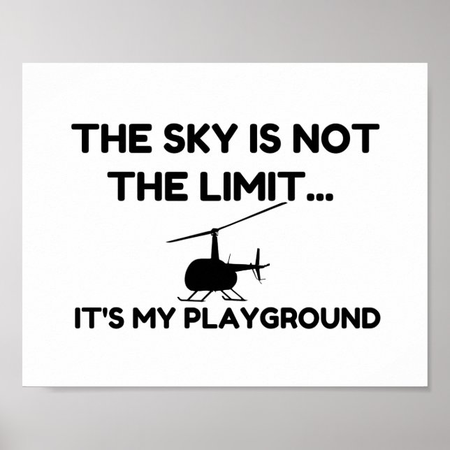 SKY PLAYBODEN-Hubschrauber Poster (Vorne)