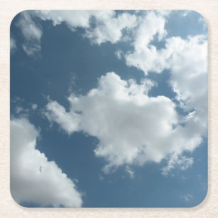 Sky Rechteckiger Pappuntersetzer