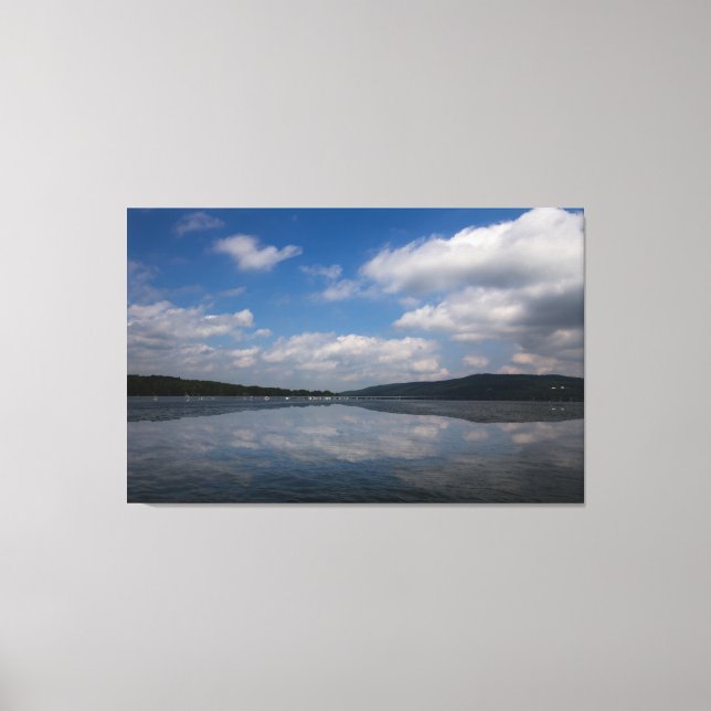 Sky Reflection on Keuka Lake, New York Leinwanddruck (Vorderseite)