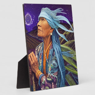 Sky Road Walker Native American Fantasy Art Fotoplatte