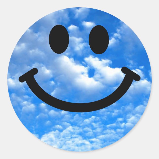 Sky Runder Aufkleber (Vorderseite)