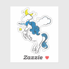 Sky Unicorn Custom Cut Vinyl Sticker