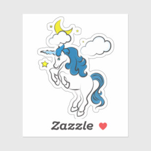 Sky Unicorn Custom Cut Vinyl Sticker