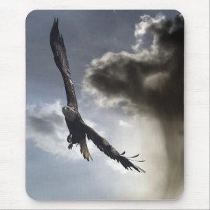 "Sky Warrior" Bald Eagle Geschenke Mousepad
