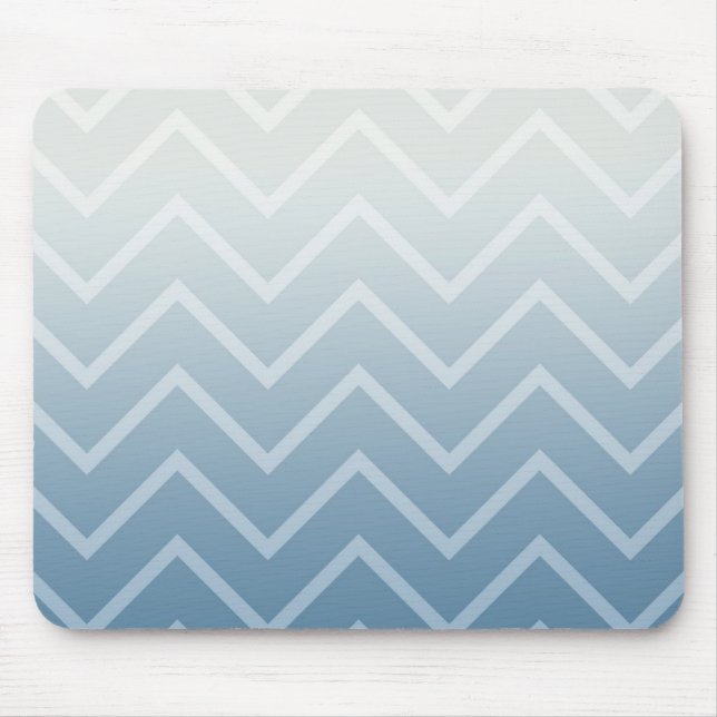 Sky White Zickzack Mousepad (Vorne)