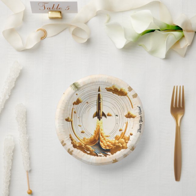 ‚Skybound Odyssey‘ Pappteller (Hochzeit)