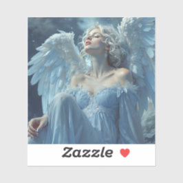 Skybound Silence: Engel des Mitternachtschleiers Aufkleber