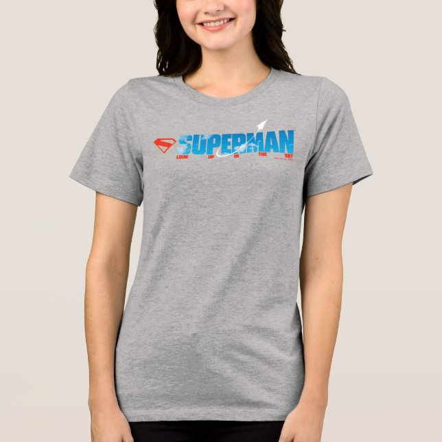 Skybound Superman Silhouette Tri-Blend Shirt (Vorderseite)