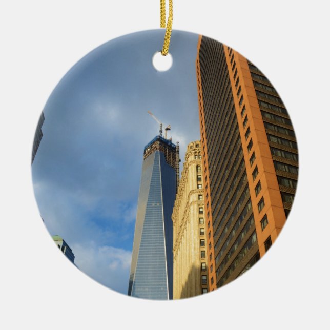 Skycraper Reflections of New York Keramik Ornament (Vorne)