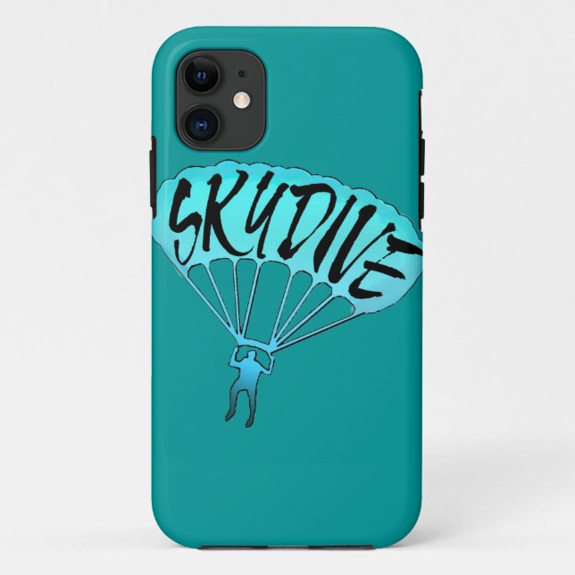 Skydive Fanatic Blue Fade iPhone 5 Fall Case-Mate iPhone Hülle (Rückseite)