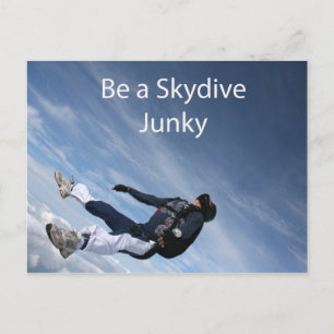 Skydive-Junky Postkarte