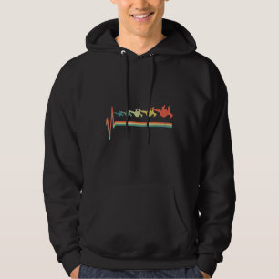 Skydive Parachute Heartbeat Geschenk Hoodie